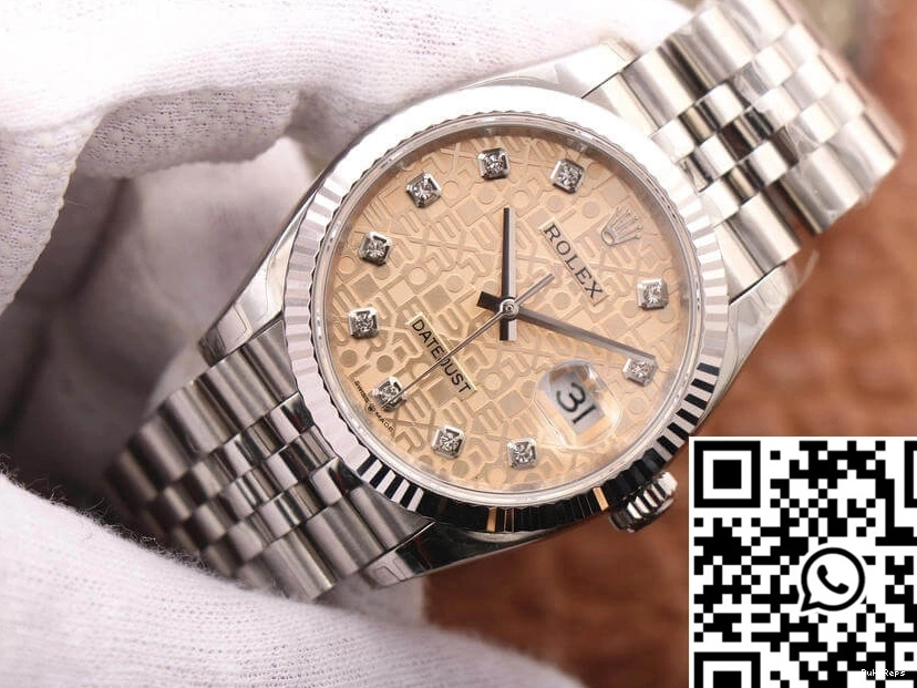 Factory 36MM Datejust Dial EW M126234-0023 Diamond-Studded Rolex 0207